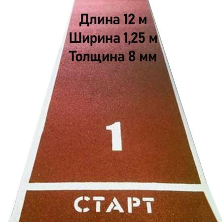 Купить Дорожка для разбега 12 м х 1,25 м. Толщина 8 мм в Николаевске 